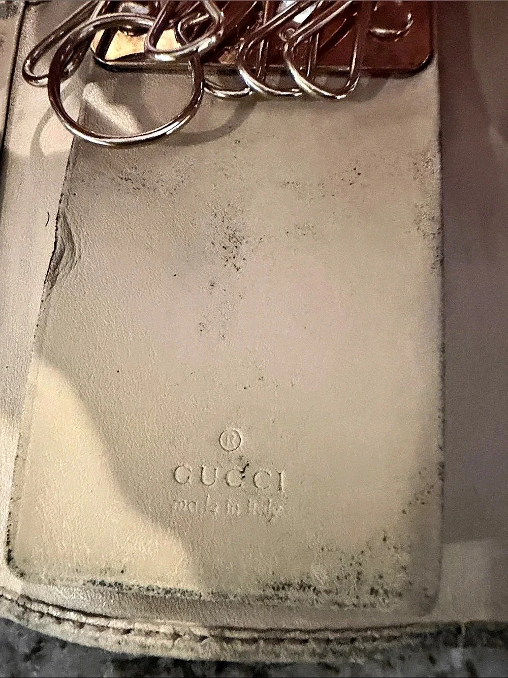 Gucci GG Monogram Key Case Cream Project Piece